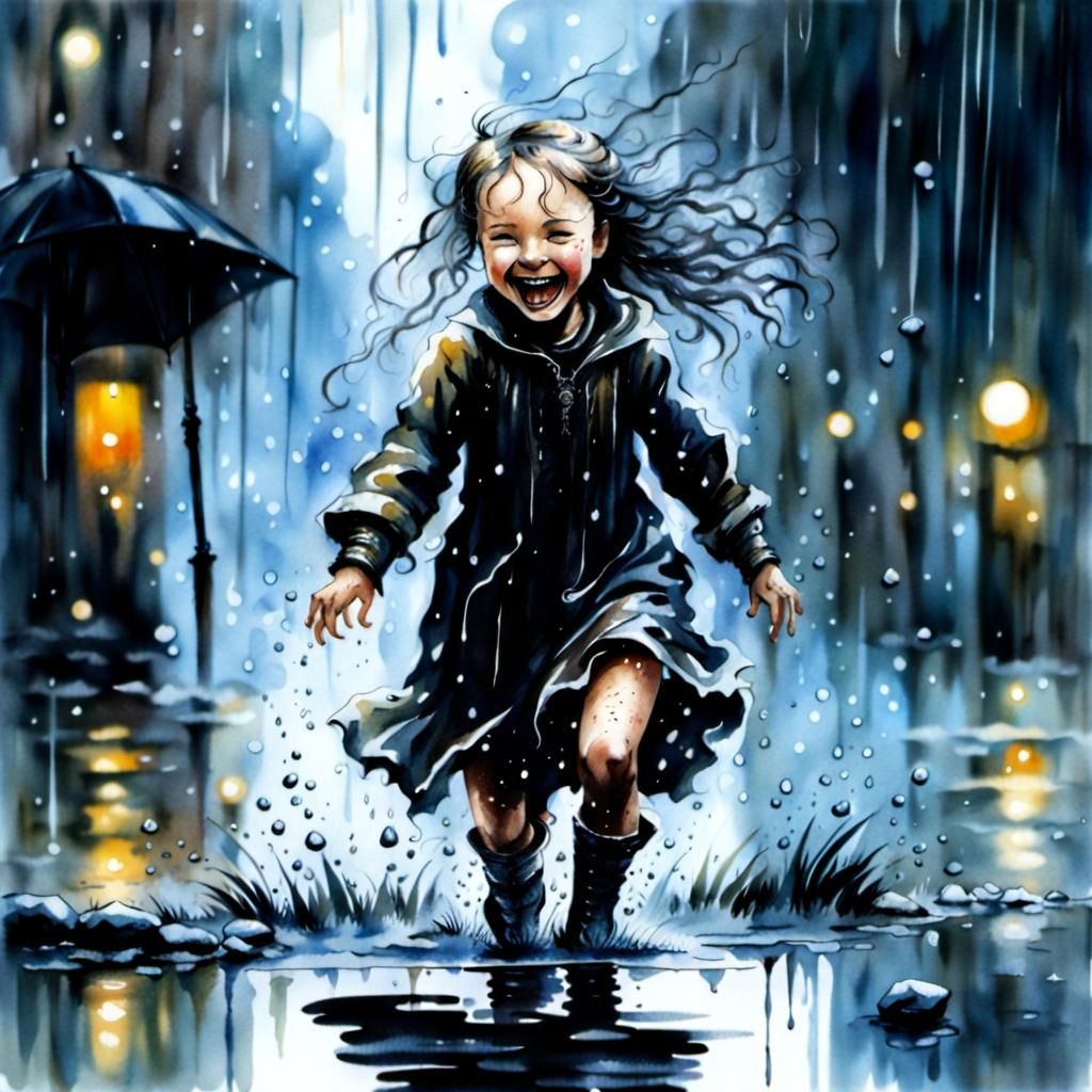 Playing in the rain 02