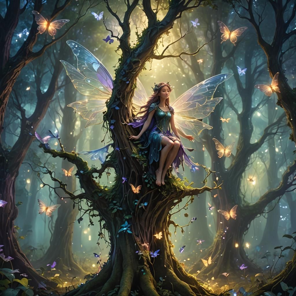 Enchanted Fairy Forest: A Mystical Concept Art