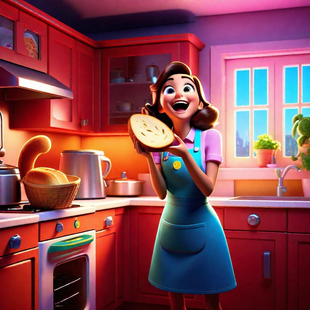 Lucy couldn't understand why her friends laughed at her latest baking attempt