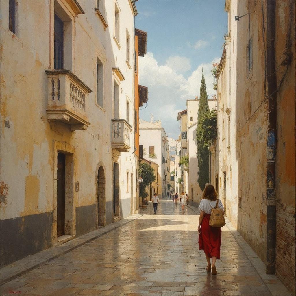 Renaissance Fresco Mural with Monumental Figures