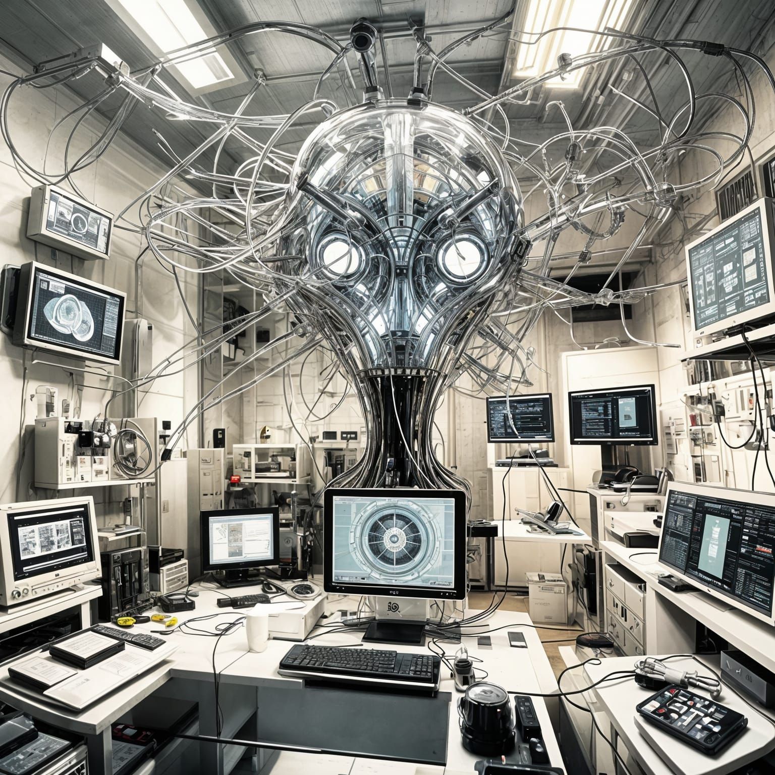 Surreal Dream Creator in Futuristic Lab