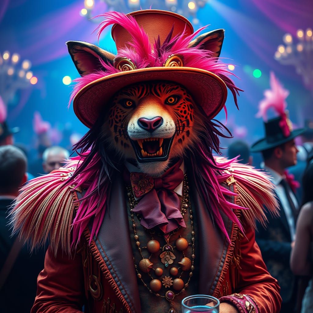 Epic Digital Matte Painting of High Society Animal Costumes