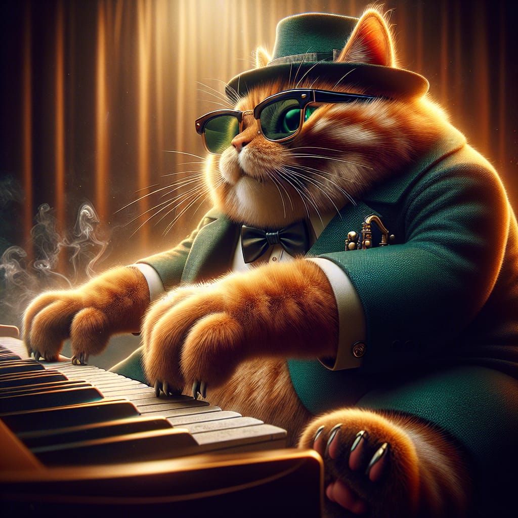 Dennis "Phat Cat" McKinley On The Piano