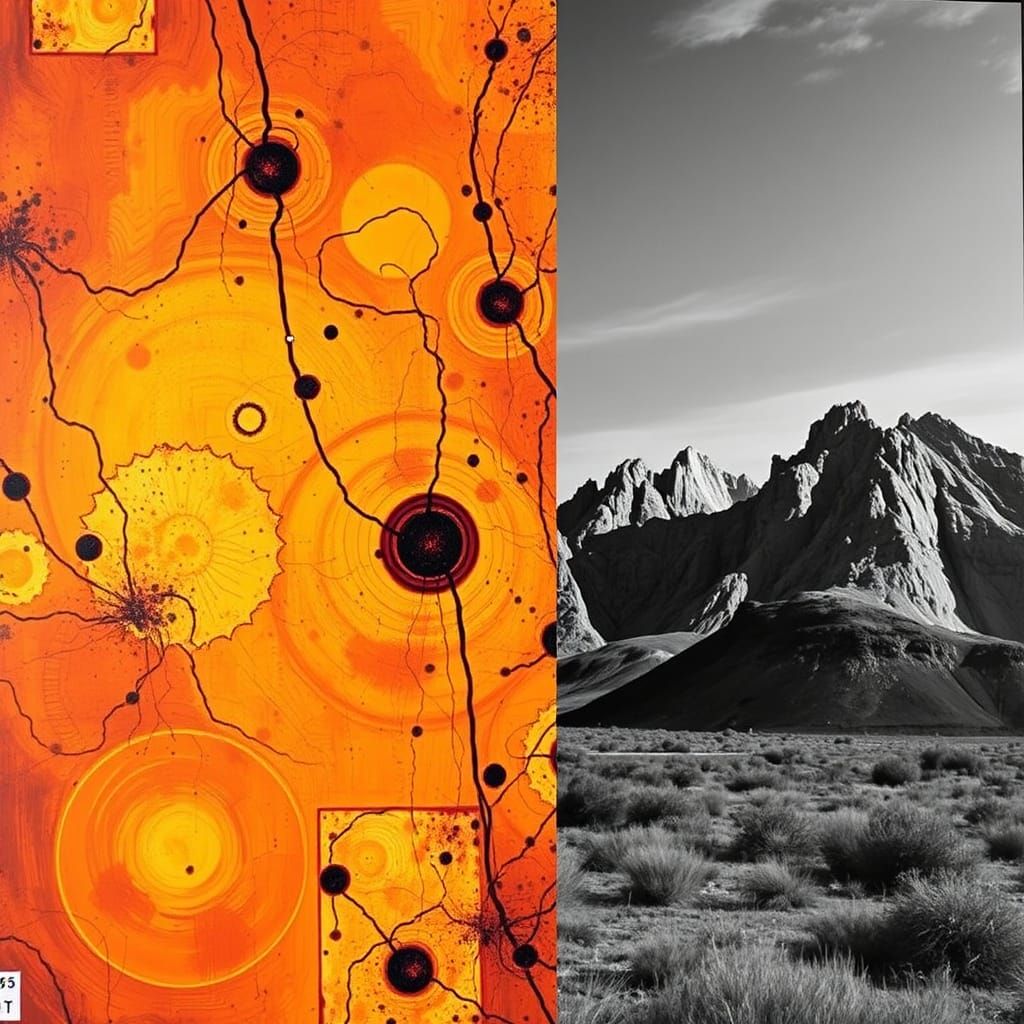 Abstract Black and White Photography