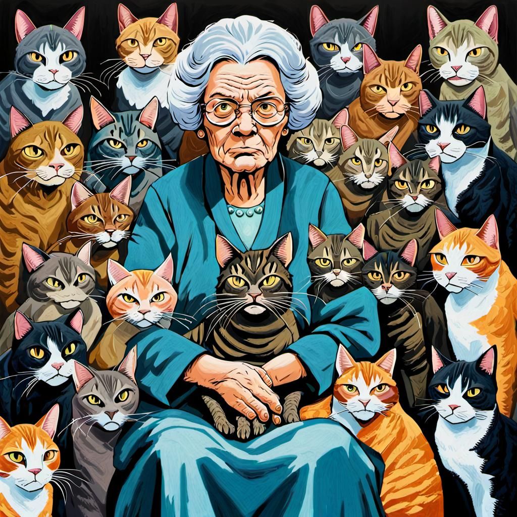 Mutated Cats Controlled by Insane Cat Lady