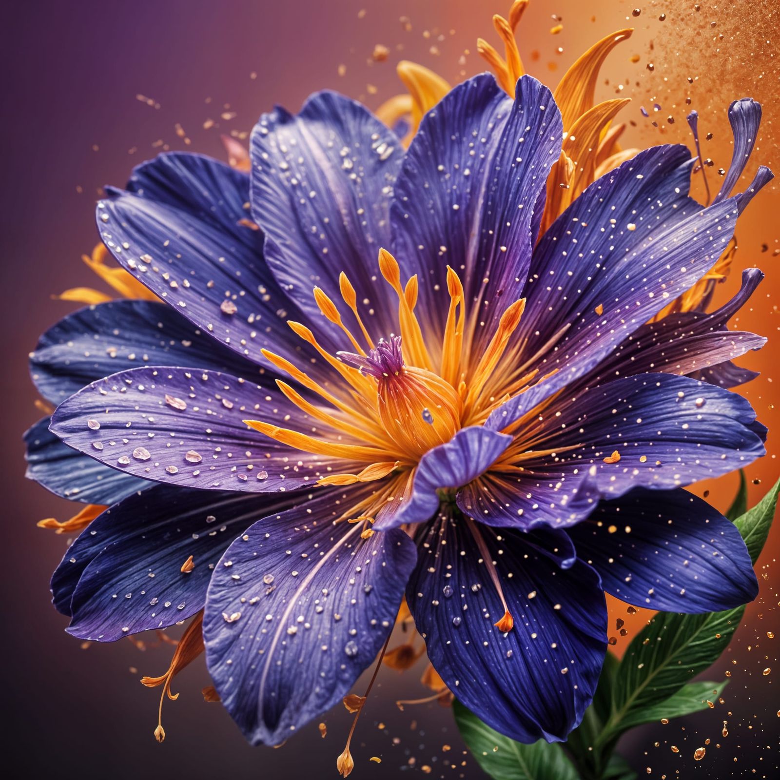 Vibrant Floral Masterpiece in Hyperrealistic Style