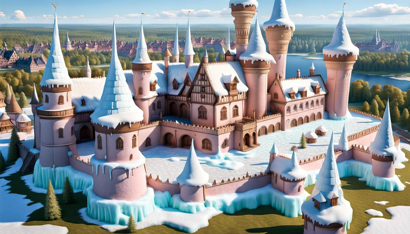 Ice Cream Palace: A Photorealistic Swedish Fantasy