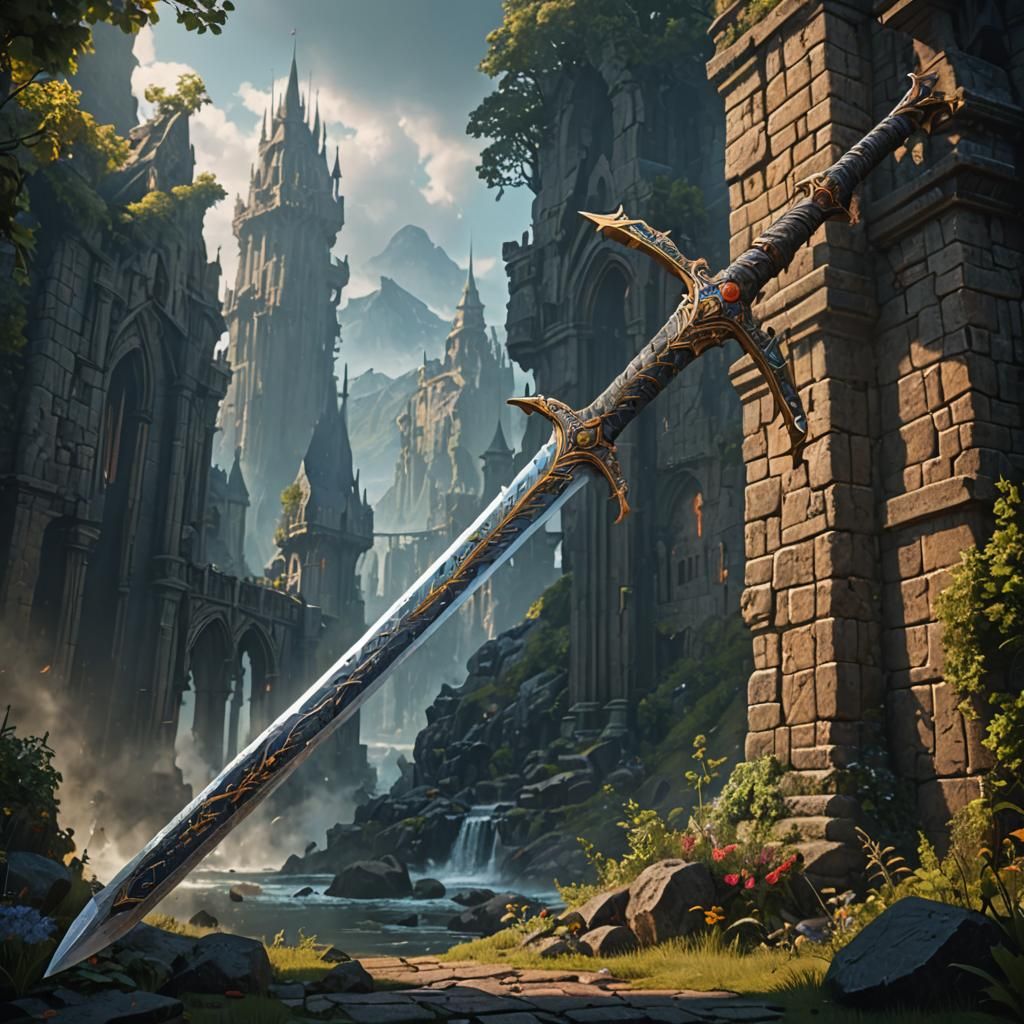 Detailed Greatsword Fantasy Concept Art