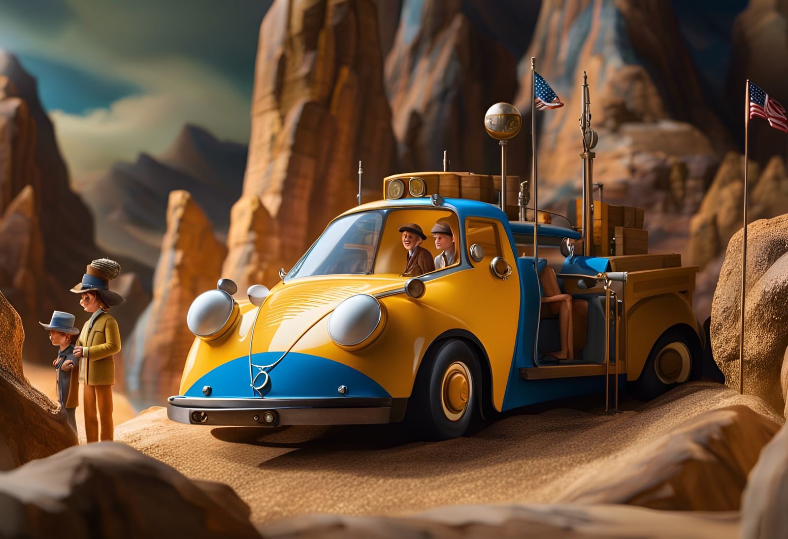 Surreal Abstract Art with Stumpnoses and Rock Singers