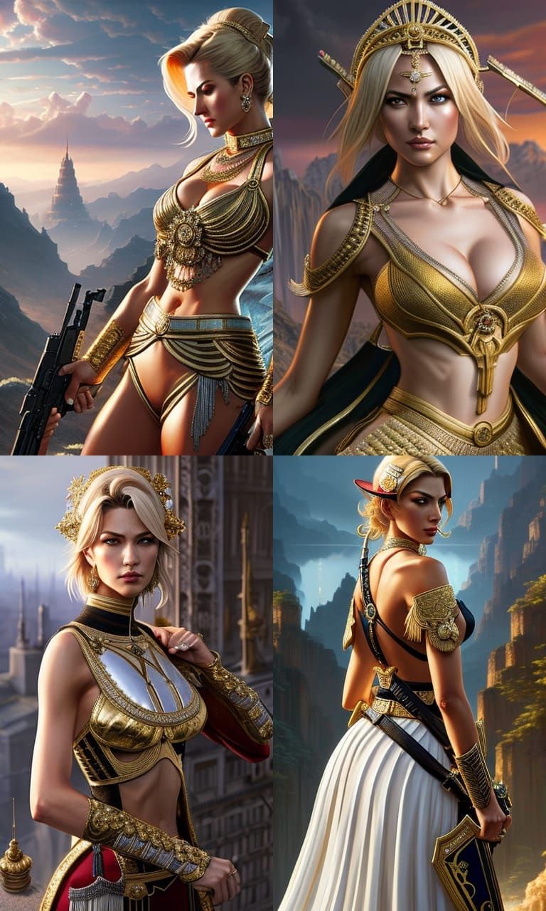 Aya Brea Inspired Portrait in Digital Painting Style