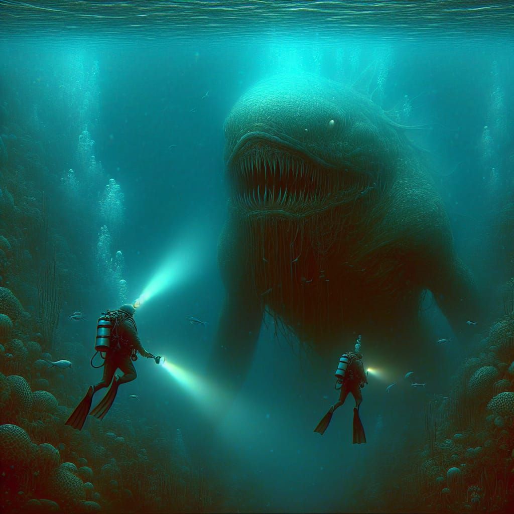 Thalassophobia: Divers Meet a Deep Sea Monster