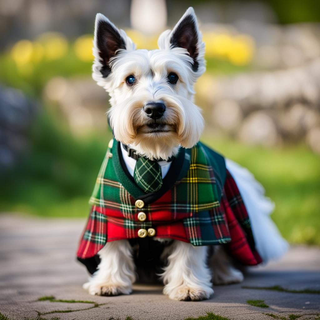 White Scottie dog