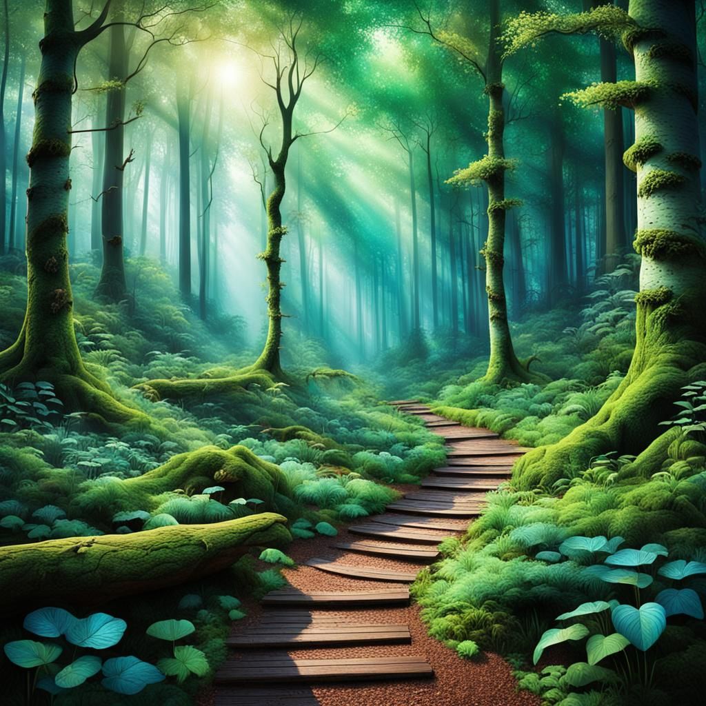Enchanted Whispering Woods: A Magical Forest