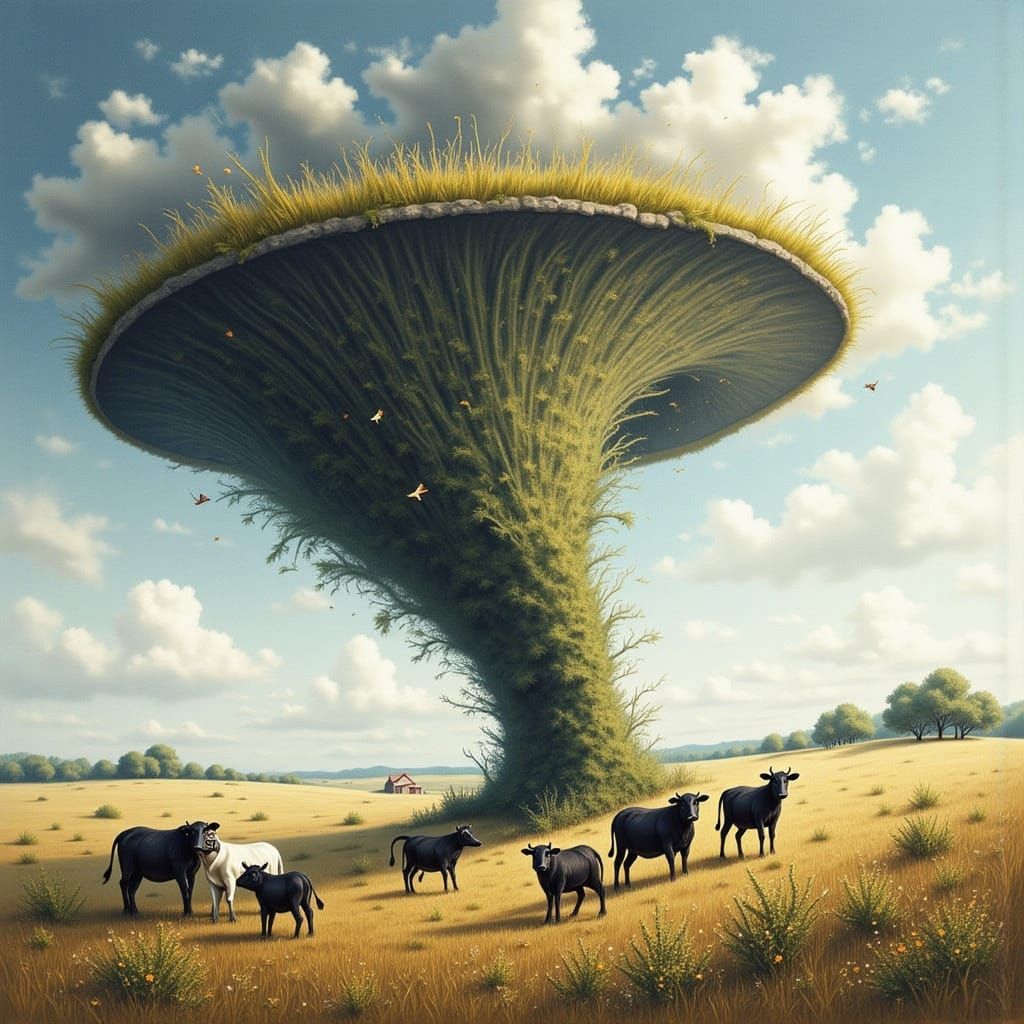 Cows Caught in a Twister: Farm Life Fantasy