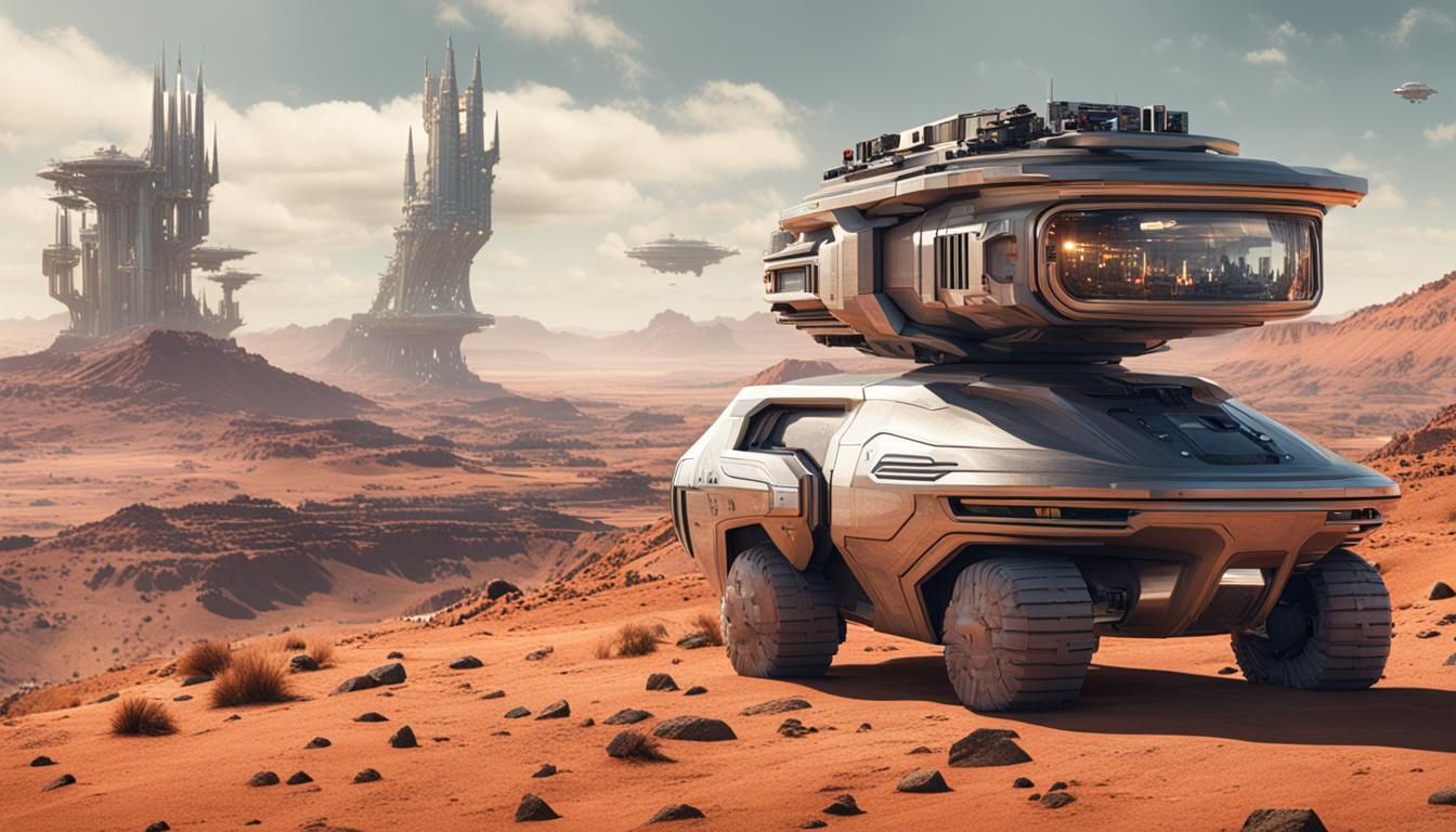 Science Fiction Scene in 8K Resolution