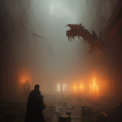 Gambling with Death: Dark Fantasy Concept Art
