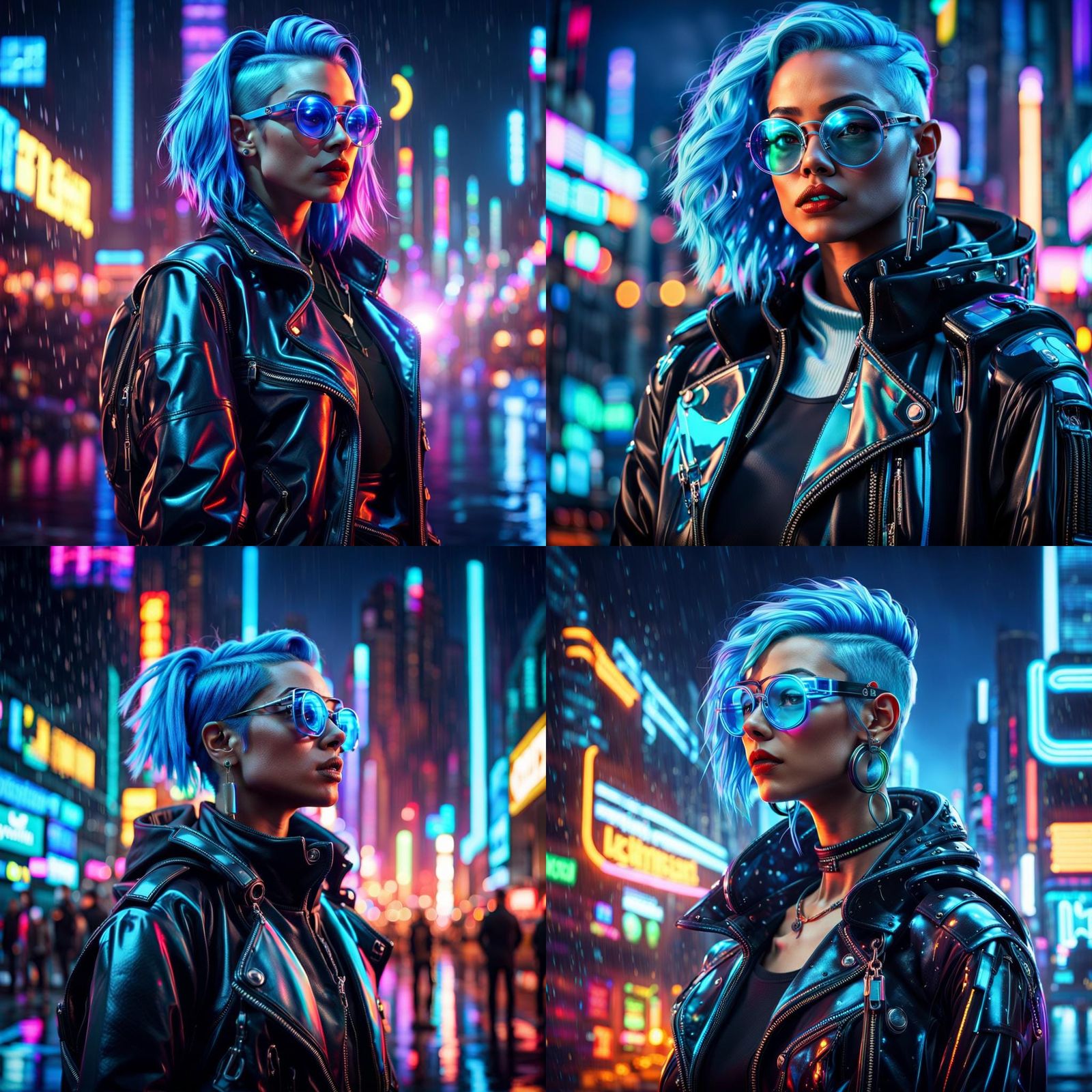 Futuristic Cyberpunk Woman