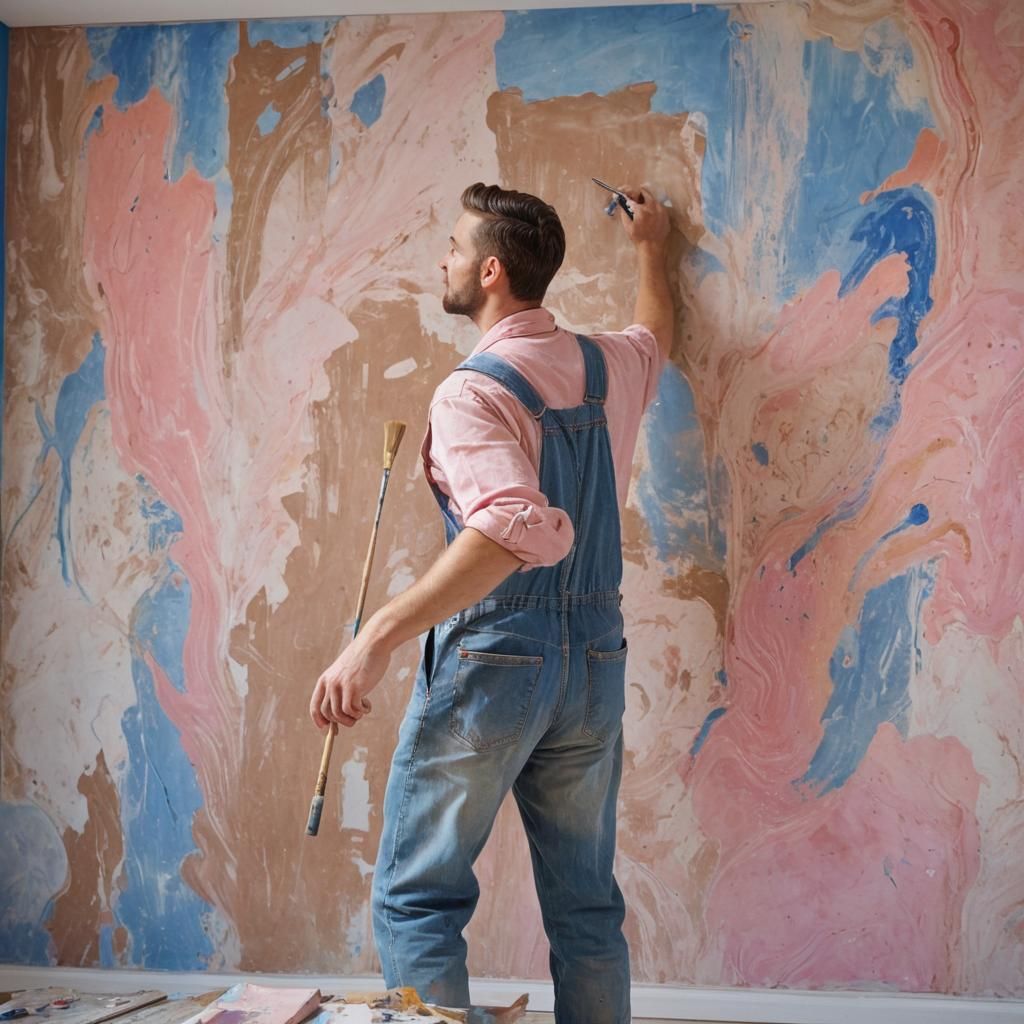 Painting a Modern Bank Office in Surreal Style