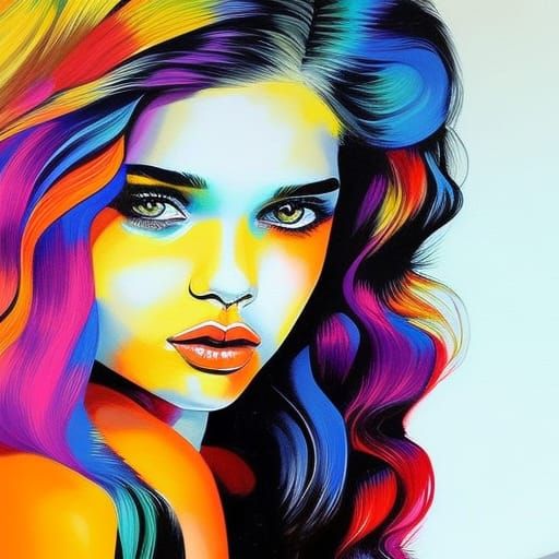 India Eisley Inspired Graffiti Art Portrait