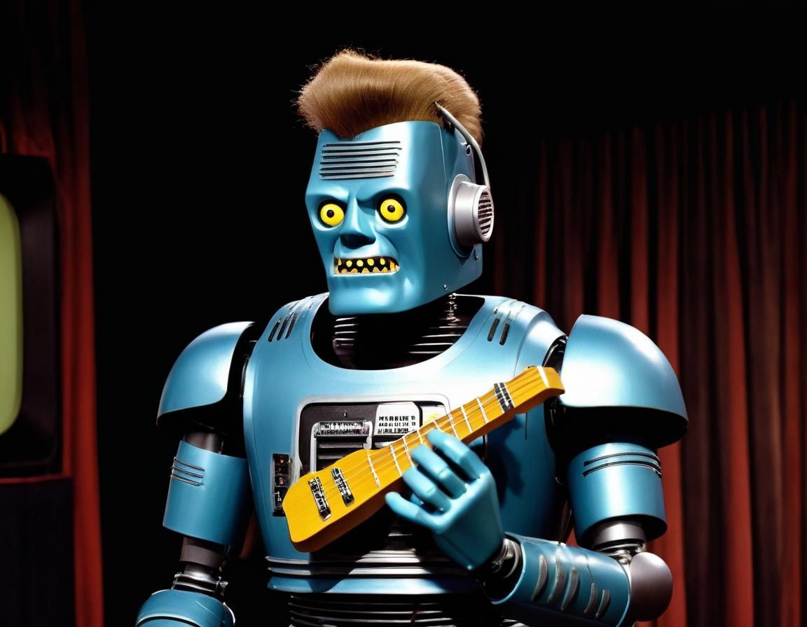 Arthur Godfrey Robot Plays Ukulele on TV