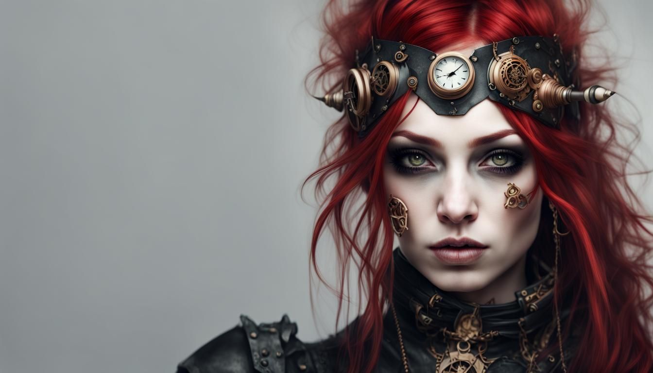 Steampunk Dark Elf Portrait