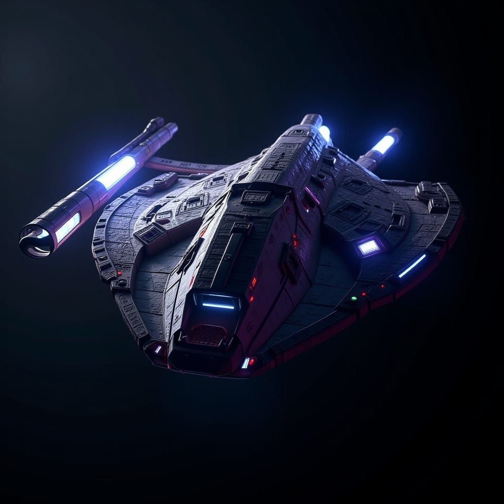 Star Trek Starship Blending Galaxy and Sovereign Classes