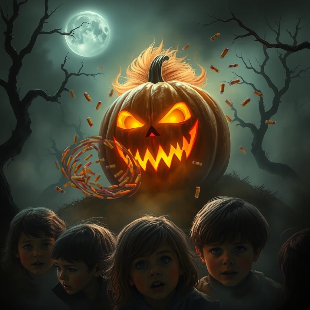 Pennywise Jack O' Lantern with Candy Vortex