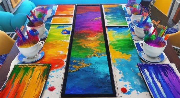 Striking One-Color Art Creation