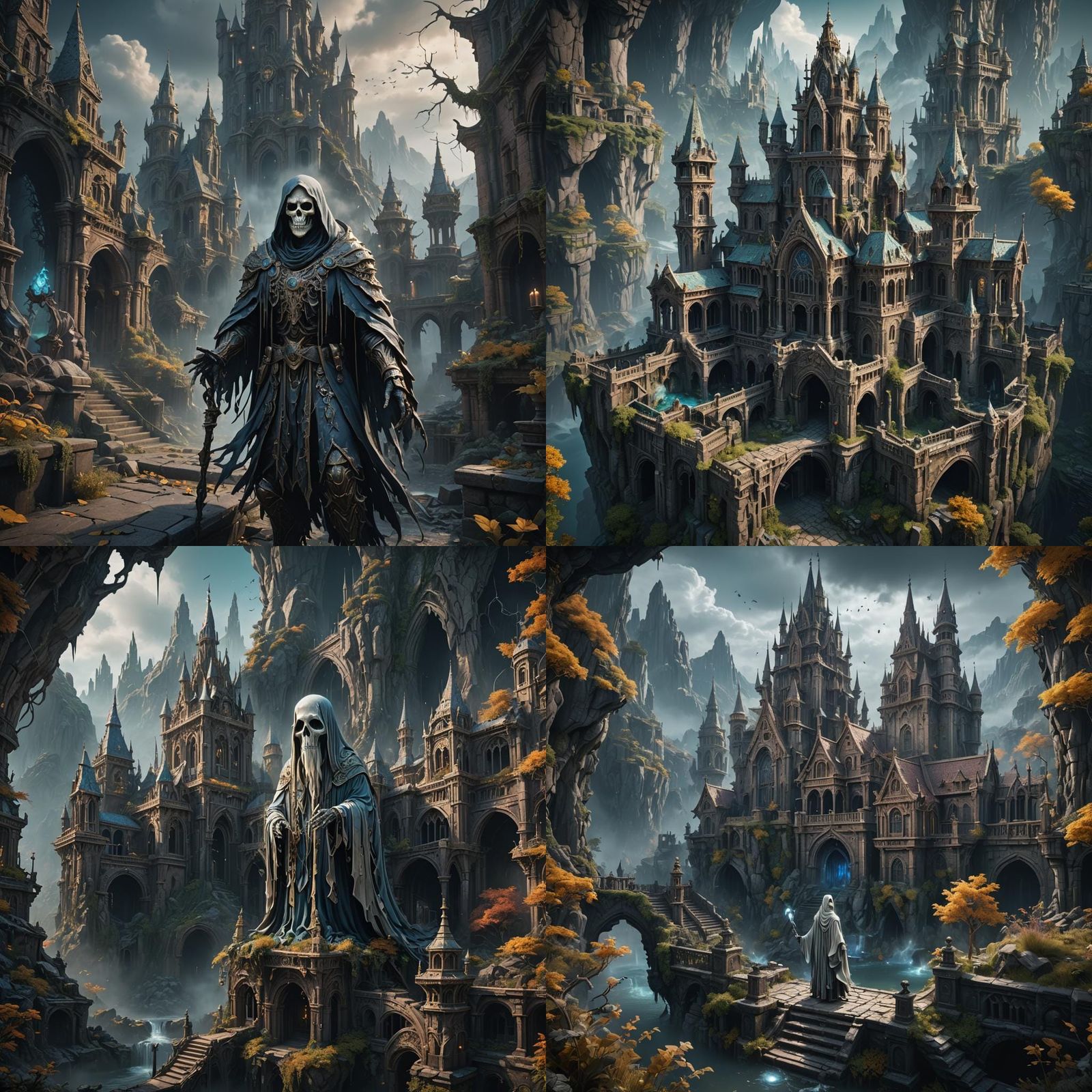 Fantastical Ghost in Detailed Matte Painting