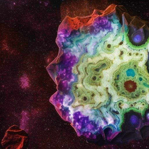 Cosmic Adventurine Geode