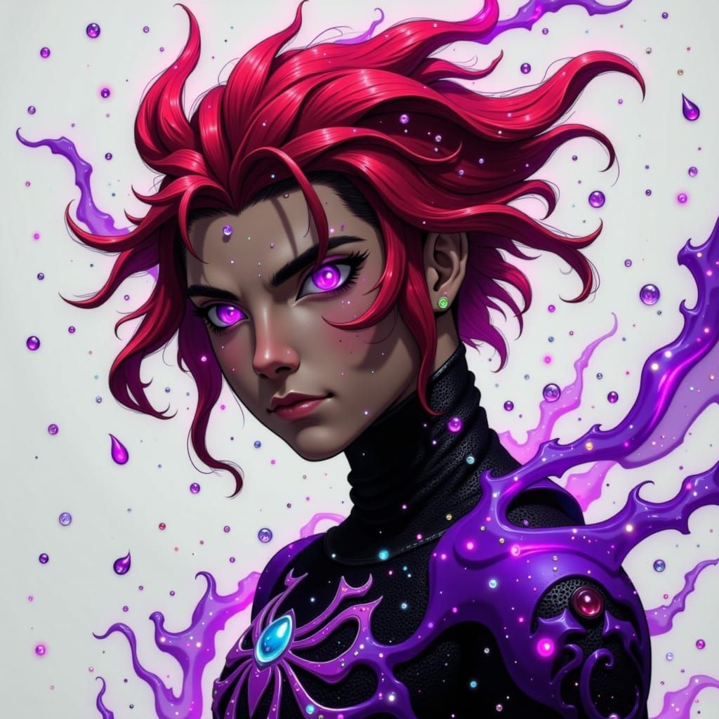 Dynamic Spidersona Character in High-Tech Suit