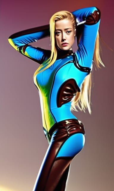 Samus Aran Inspired Portrait in Zero Suit