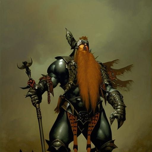 Monstrous Creature in Dark Fantasy Style