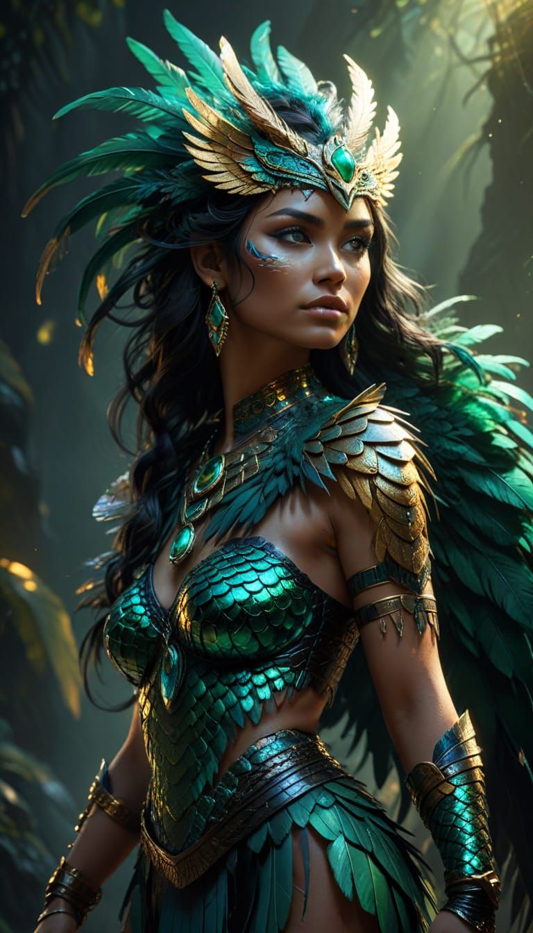 Ethereal Goddess Unites Myth and Nature in Shimmering, Cinem...