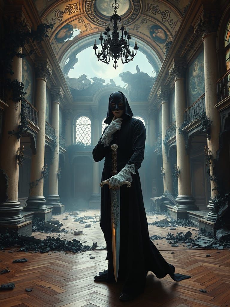 Ethereal Ruins of a Forgotten Renaissance Ballroom