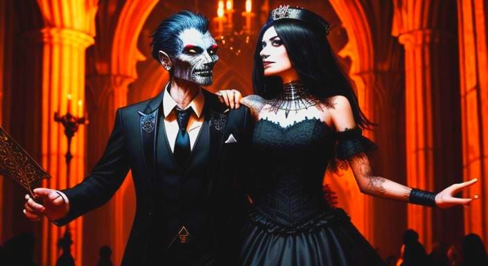 Gothic Castle Prom: Pharaoh and Werewolf Dance