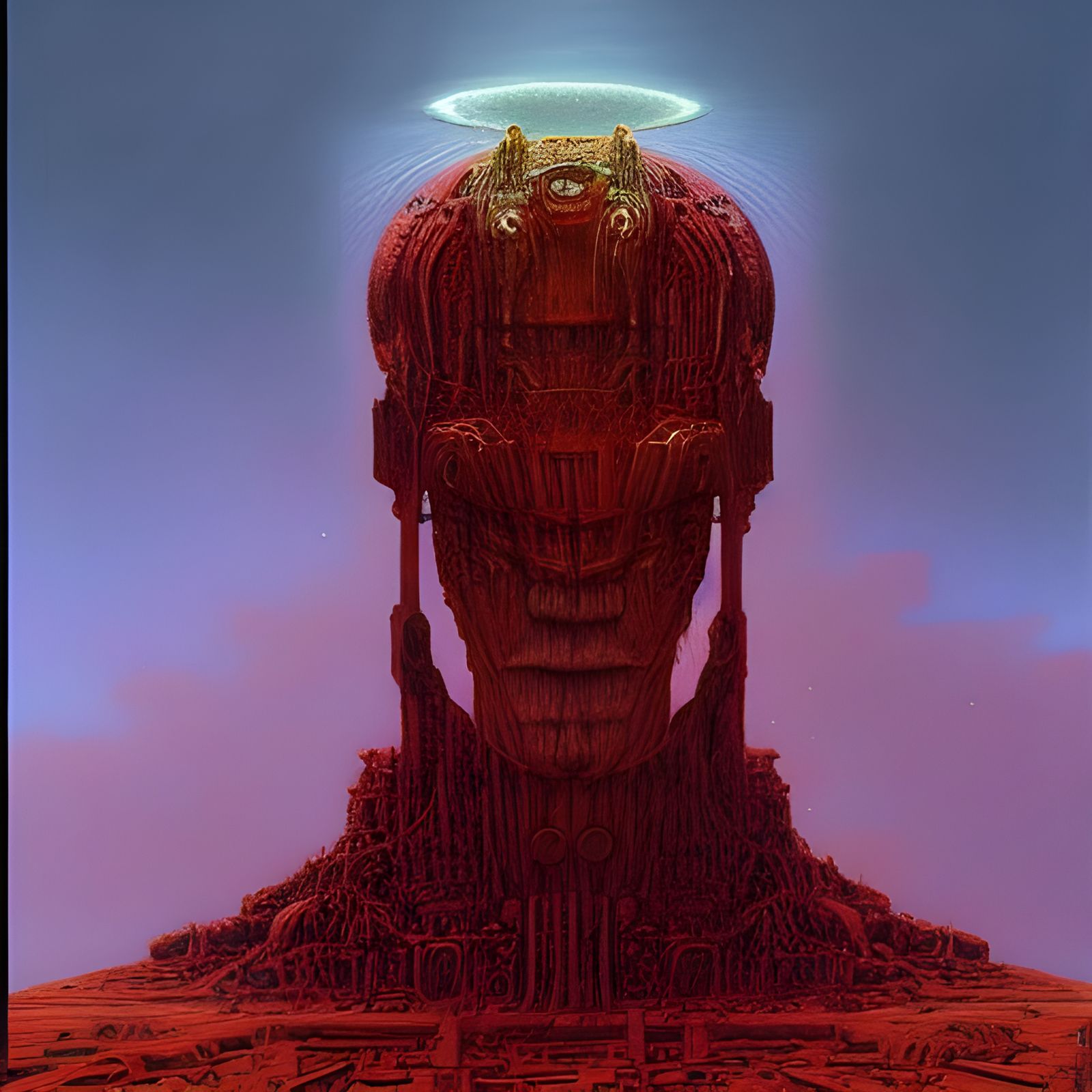 Galactus in Beksinski-Inspired Style
