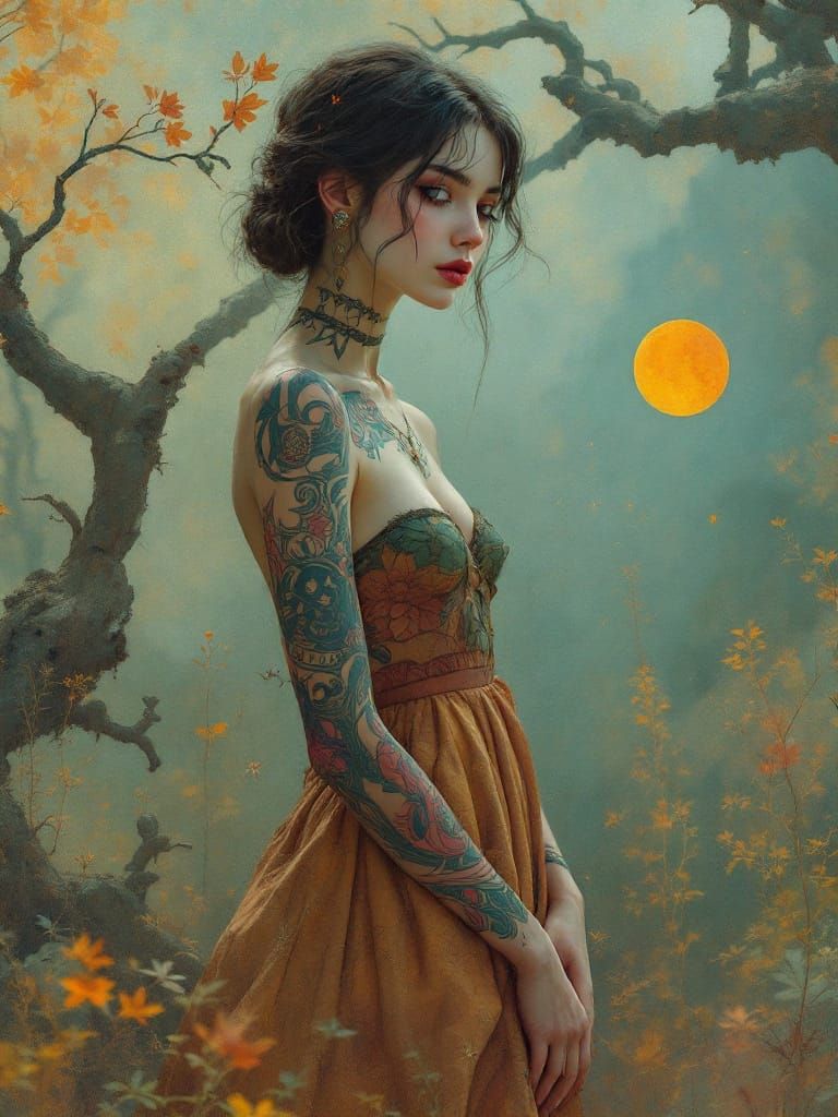 Enchanted Stillness: Female Figure Study in Magical Realism ...