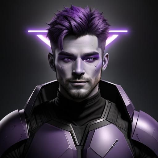 Attractive Purple Alien Jedi with Cinematic Lighting