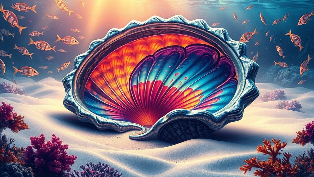 Surreal Underwater World in Synthetist Style