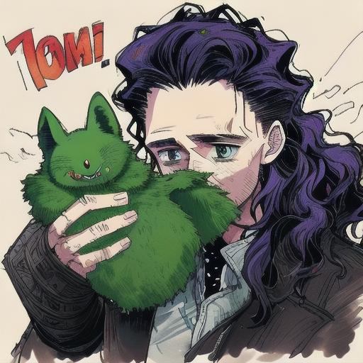 Loki in 80s Horror Style