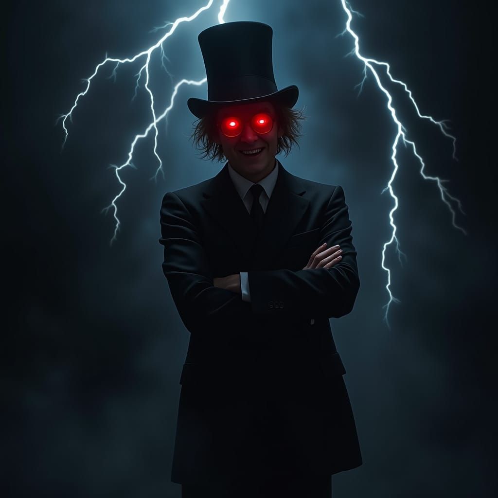 Supernatural Professor in Dark Fantasy Attire