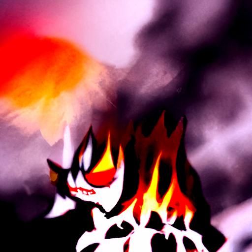 Hellish Flames: Greed and Destruction