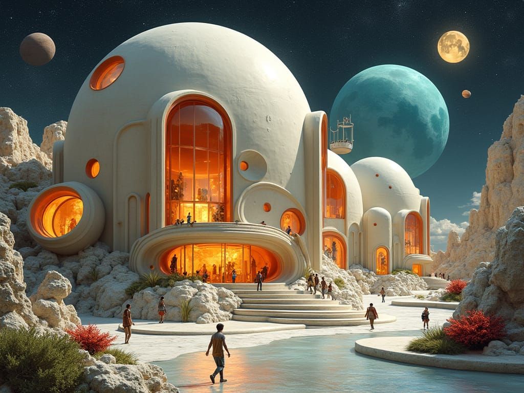 Diatomaceous Modernism Inflatable Ceramic Earthly Whirlingto...