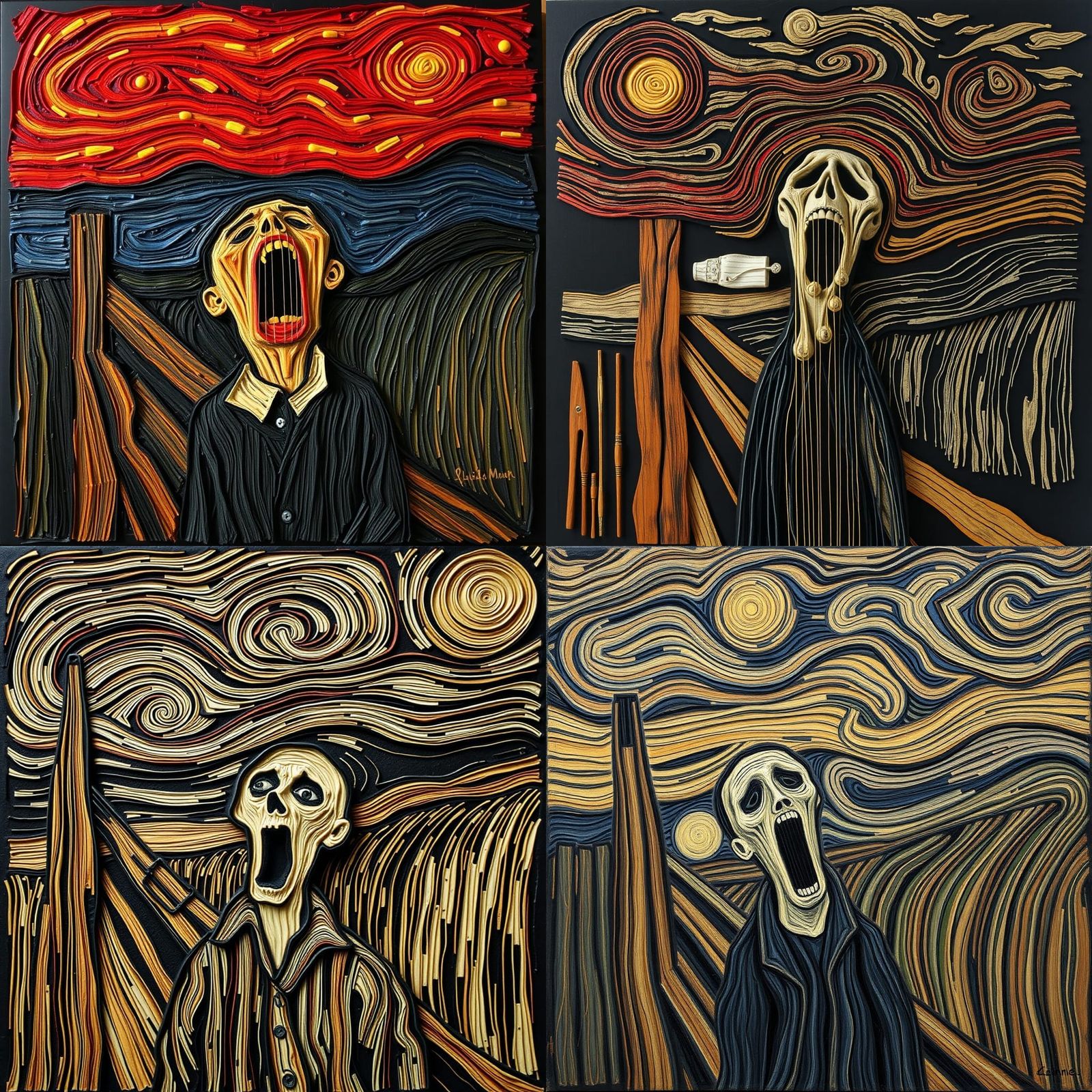Expressionist Scream: A Digital Art Interpretation