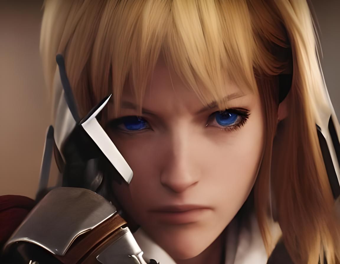 Emotional Portrait of Final Fantasy Hero in French Cinema St...