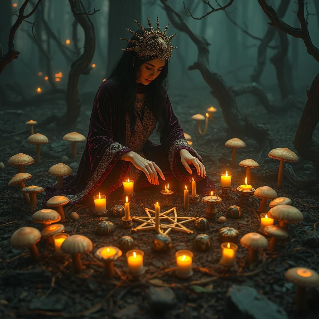 Mystical Cultist Ritual in Twilight Forest