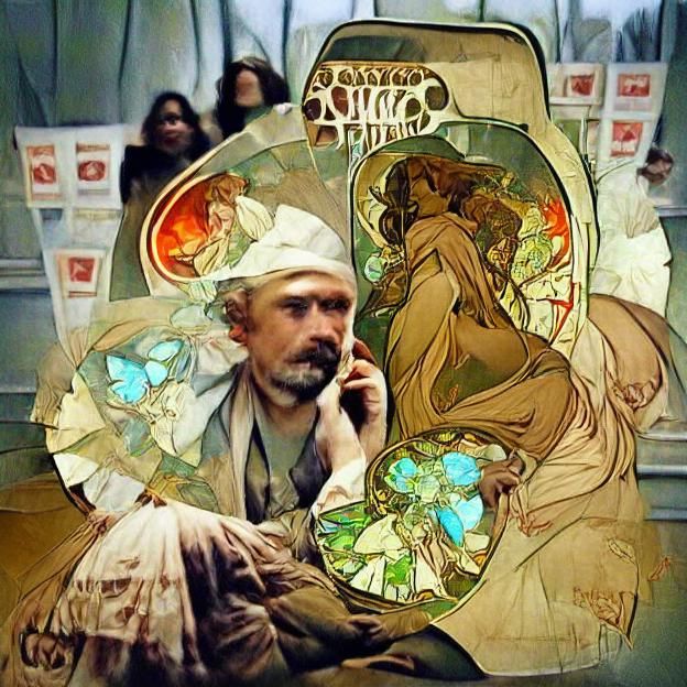 SOCIAL CANCER Alphonse Mucha