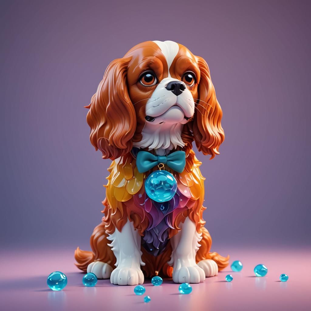 Cavalier King Charles Spaniel Jelly Sculpture