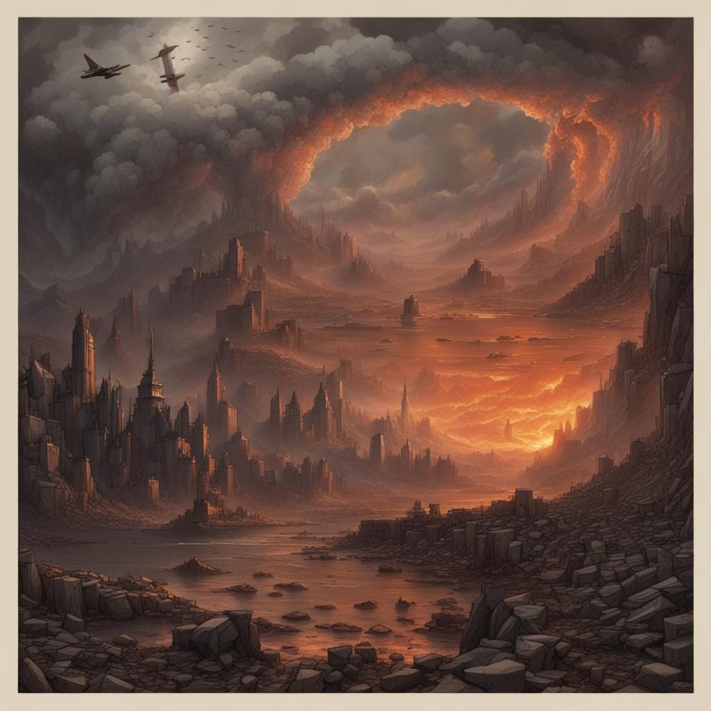 Apocalyptic End of Days AI Image